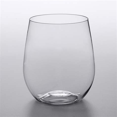 Visions 12 Oz Heavy Weight Clear Plastic Stemless Wine Glass 64case Wine Glass Stemless