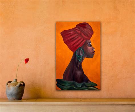 African Women Wall Art Nude Model Nude Painting Sex Wall Etsy
