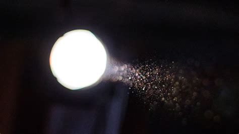Hd Wallpaper Spotlight Bokeh Dust Air Floating Sparkles