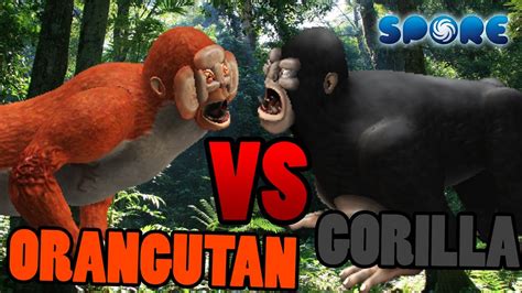 Orangutan Vs Silverback Gorilla Animal Fight Club S2e4 Spore