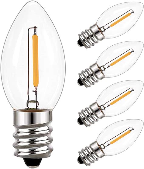 C7 05w Light Candle Bulbs 10w Incandescent Replacements75 Lumene12