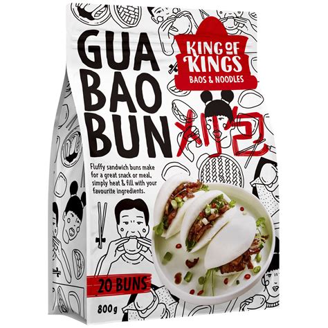 King Of Kings Gua Bao Bun 20 Pack 800g Costco Australia