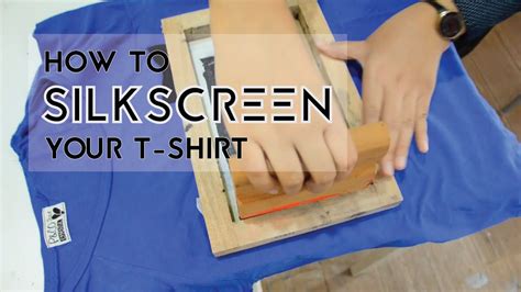 Using clear tape, position and secure your image to the surface of the silk screen. DIY Tutorial: How to Silkscreen Your T-Shirt - YouTube