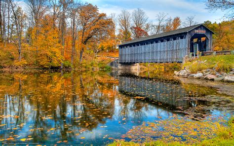 🔥 36 Autumn Covered Bridge Wallpapers Wallpapersafari