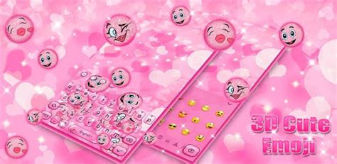 Free Animated Cute Pink Glitter 😀 Emoji Keyboard Theme Pc Download For