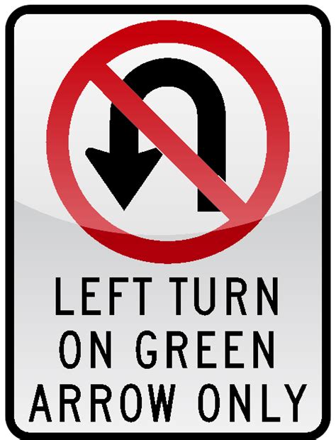 LEFT TURN ON GREEN ARROW ONLY Sign | SVG(VECTOR):Public Domain | ICON ...