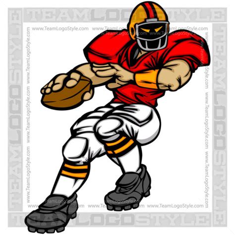 Quarterback Cartoon Vector Clipart Quarterback