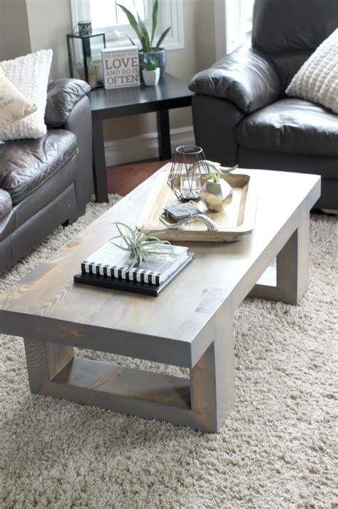 You'll also need gesso, coffee, sandpaper, clear polish, and paintbrushes. Modern Coffee Table Build Plans - Love Create Celebrate