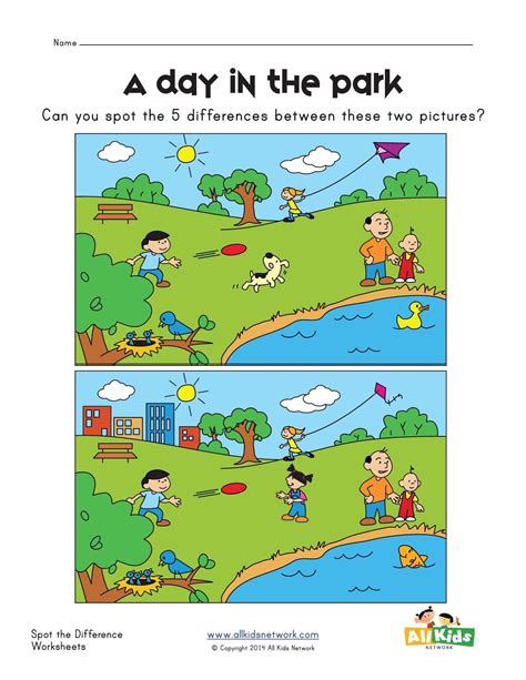 ️find The Difference Printable Worksheets Free Download