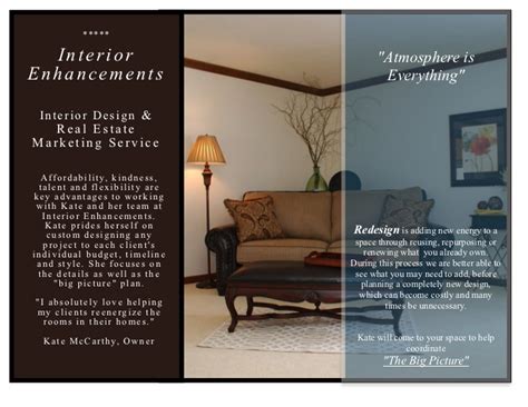 Interior Enhancements, Inc. Design Brochure