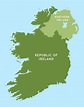 Republic of ireland map - Road map of republic of ireland (Northern ...