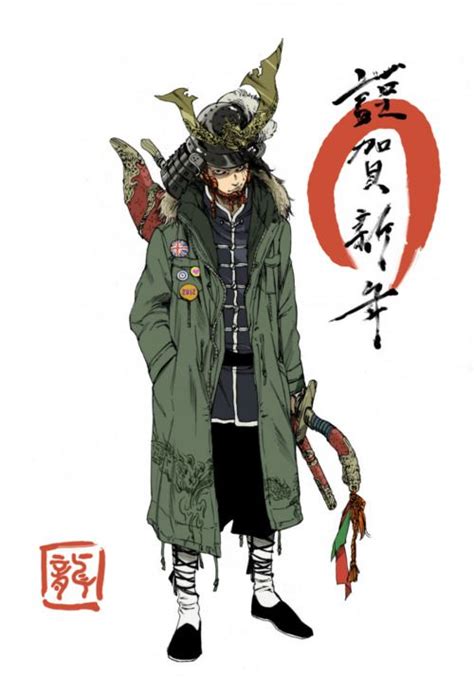 Japanese anime artist for hire. Modern Samurai | 男性 キャラクターデザイン