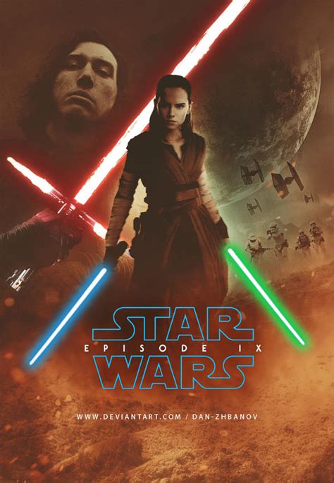 Star Wars Episode Ix Poster By Dan Zhbanov On Deviantart