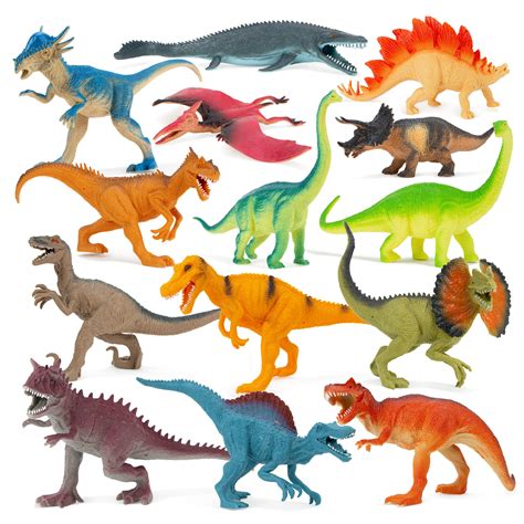 Boley 14 Pack 10 Educational Dinosaur Toys Realistic Educational Toy Jurassic Dinosaur