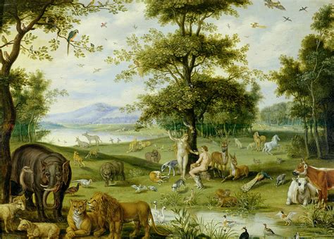 Adam And Eve In The Garden Of Eden C1600 Jan Brueghel Leeds Art