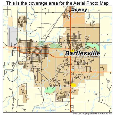 Aerial Photography Map Of Bartlesville Ok Oklahoma