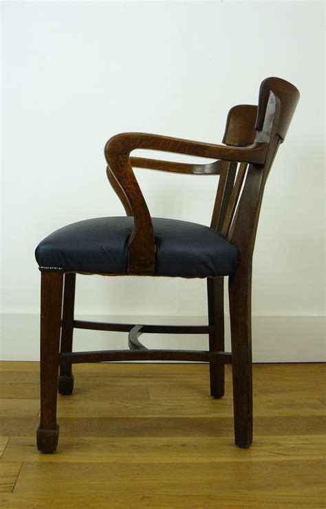 Leather chairs of bath vintage sofas & chairs. Good Vintage Oak 1920s Office Desk Chair with New Blue Leather