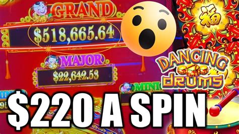51866500 Grand Progressive And I Hit 4 Jackpots On Dancing Drums Max Bets 220spins High