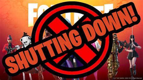 Fortnite Is Shutting Down Forever Soon Youtube