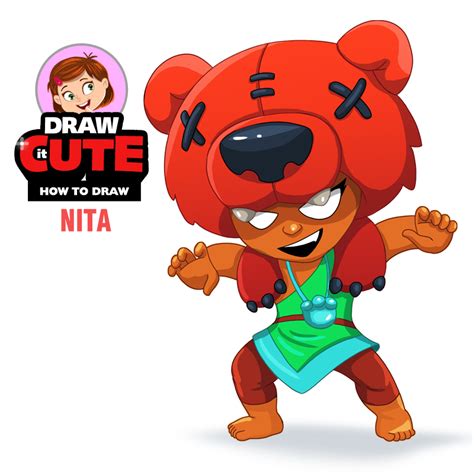 Grab your pencil and paper and follow along as i guide you through these step by step drawing instructions. How to Draw and Color Nita super easy | Brawl Stars ...