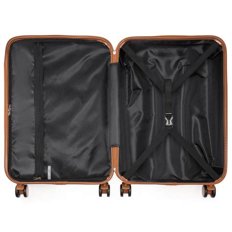 Abspc Hard Shell Suitcase Set Hand Luggage 4 Wheels Lightweight Case