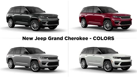 New 2022 Jeep Grand Cherokee Colors Comparison Youtube