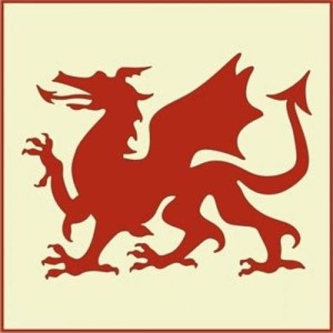 Welsh Welsh Dragon Stencil Small Dragons Stencils Welsh Dragon