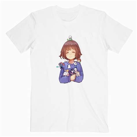 Undertale Frisk With All Character Sans Papyrus Undyne T Shirt Custom