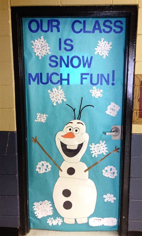 Olaf Classroom Door Frozen Themed Door Winter Classroom Door