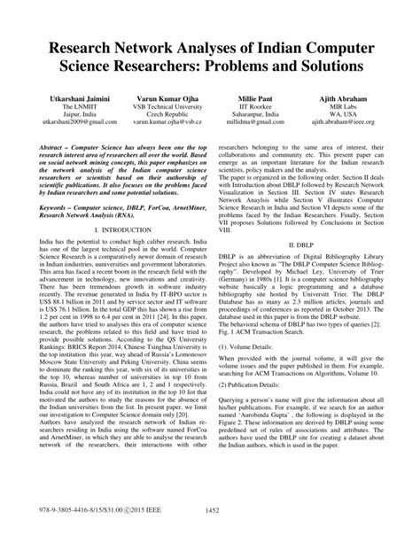 These should be the touchstones or benchmarks for authors of research articles, particularly in the field of science, which has a. 026 Computer Science Research Paper Sample Poster ...