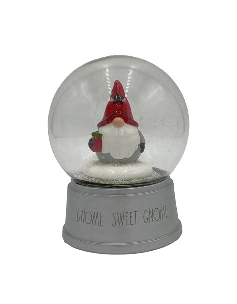 Rae Dunn Sweet Gnome Musical Christmas Gnome Snow Globe Designstyles
