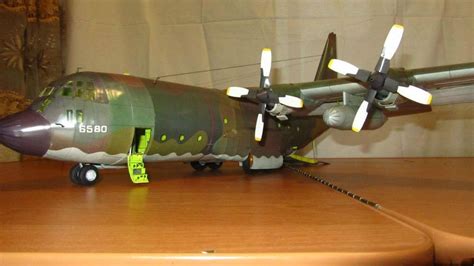 Lockheed C 130 Herculespaper Model Kit 3d Paper Craft Model Etsy