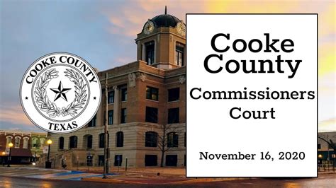 Cooke County Texas Commissioners Court 11-16-2020 - YouTube