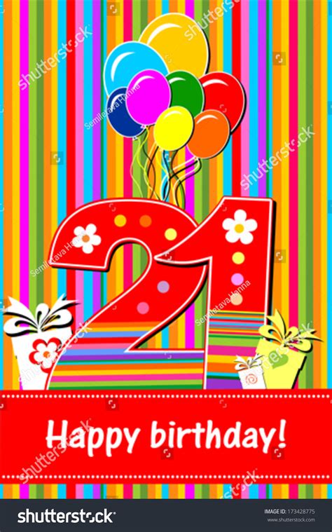 vektor stok happy birthday card celebration background number tanpa royalti 173428775
