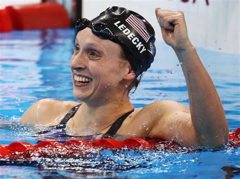 Katie Ledecky Wore A Cap And Gown Over Her Bathing Suit To Celebrate