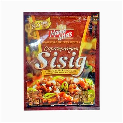 Mama Sitas Capampangan Sisig Citrus Pepper Spice Mix 40g Pinoy Warehouse