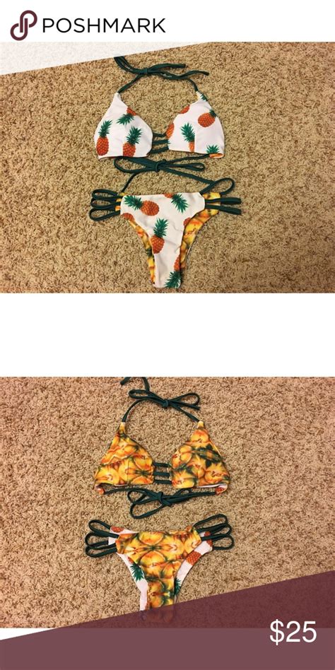 New Pineapple Bikini Brazilian Bikini Swim Wear Summer Pool Pineapple