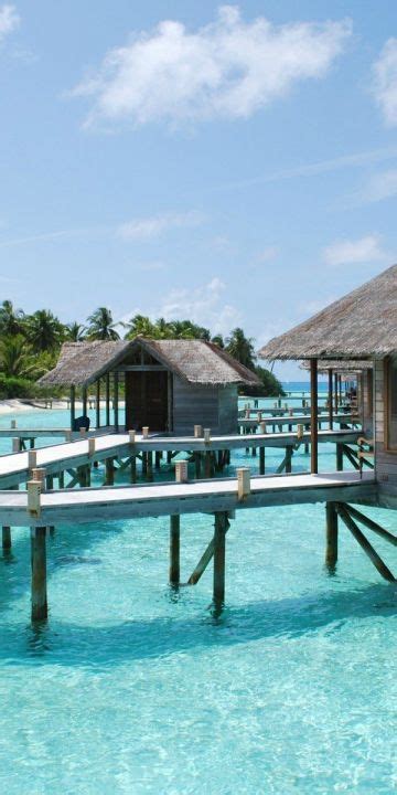 maldives bungalows wallpaper in 360x720 resolution