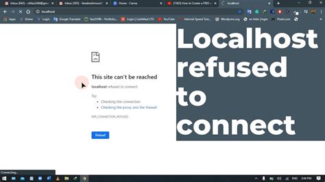 Localhost Refused To Connect This Site Can T Be Reached Wamp Server