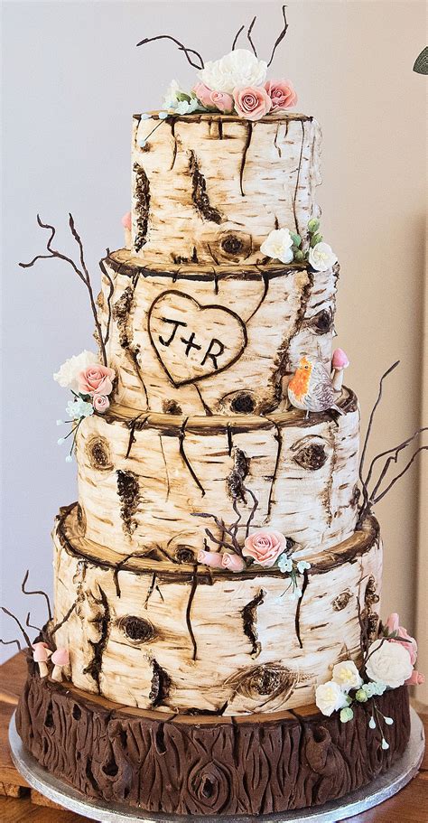 Birch Tree Wedding Cake Artofit