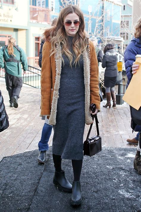 Riley Keough Winter Style Out In Park City Utah January 2016