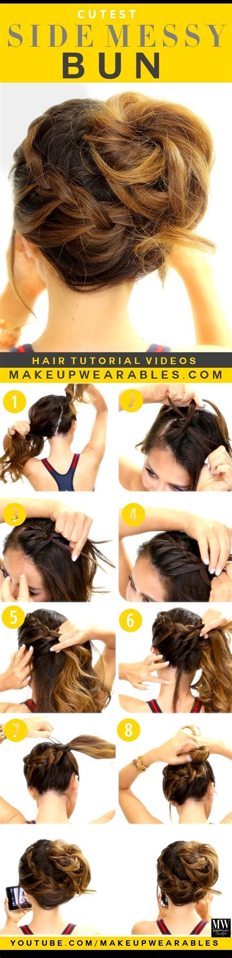 Diy Side Messy Bun Pictures Photos And Images For