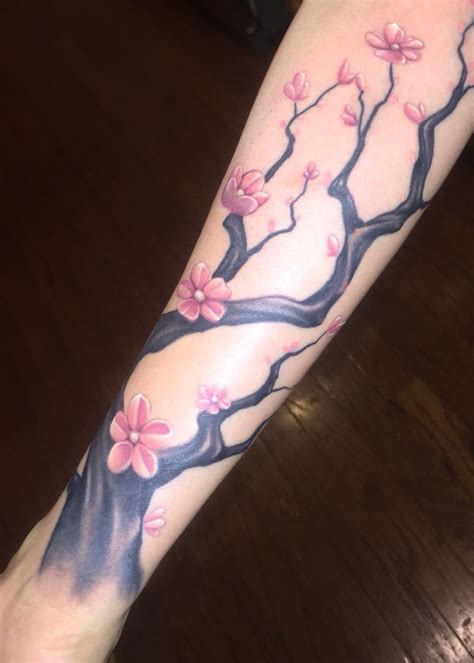 Cherry Blossoms Finally Starting My Arm Forearm To Elbow First