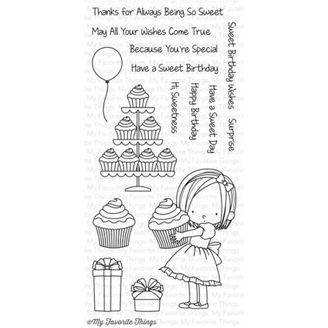 My Favorite Things Sweet Birthday Wishes Clear Stamps Mft Manualidades