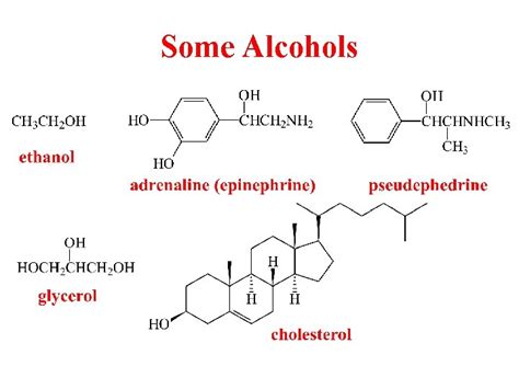 Alcohols Biological Activity Nomenclature Preparation Reactions Some