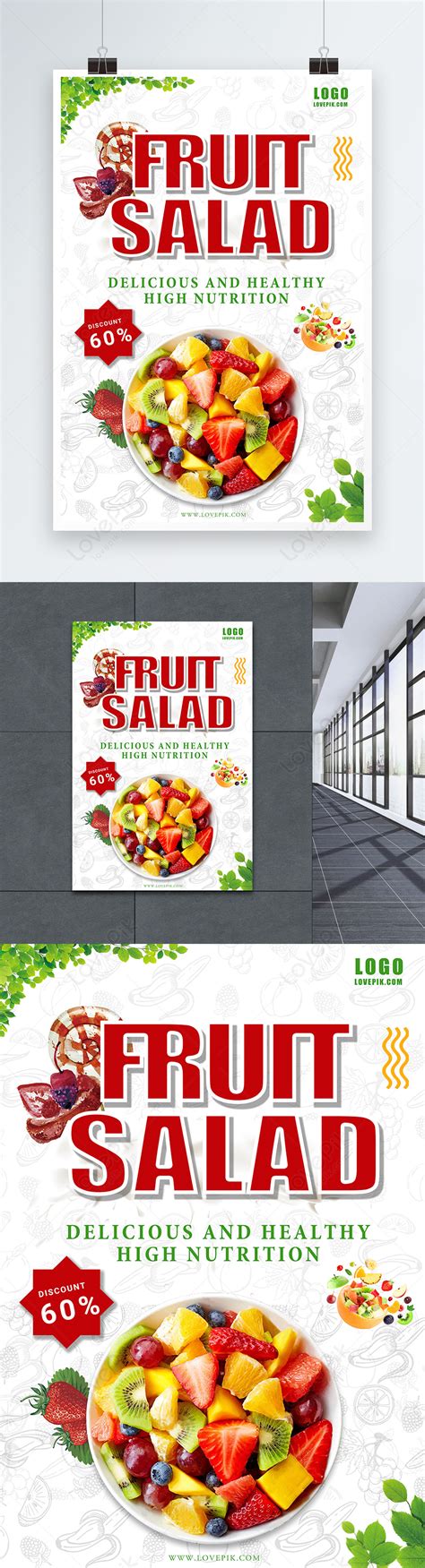 Delicious Fruit Salad Poster Template Imagepicture Free Download