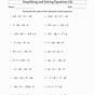 Linear Equations Worksheets Pdf With Answers