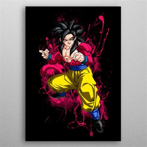 Songoku Poster By The Exlucive Displate Cartoon Posters Dragon Ball Art Poster Prints