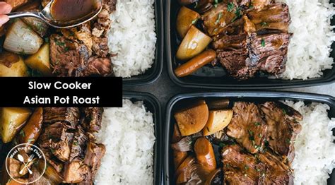asian style slow cooker pot roast meal prep