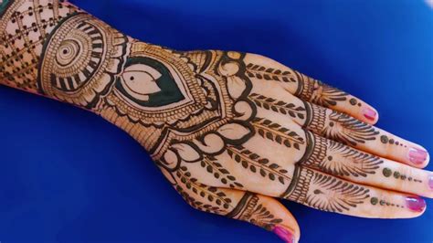 Full Hand Bridal Mehndi Designlotus Intricate Indian Wedding Mehndi